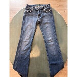 Women’s Bebe Embroidered Logo Bootcut Blue Denim Jeans Size 29